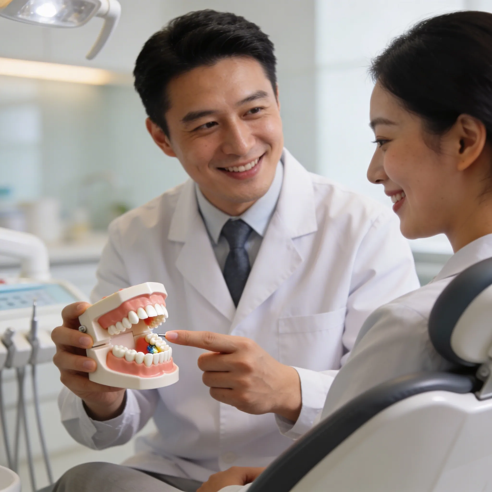 Teeth extractions Sunbury Diagram comparing simple and surgical tooth extraction