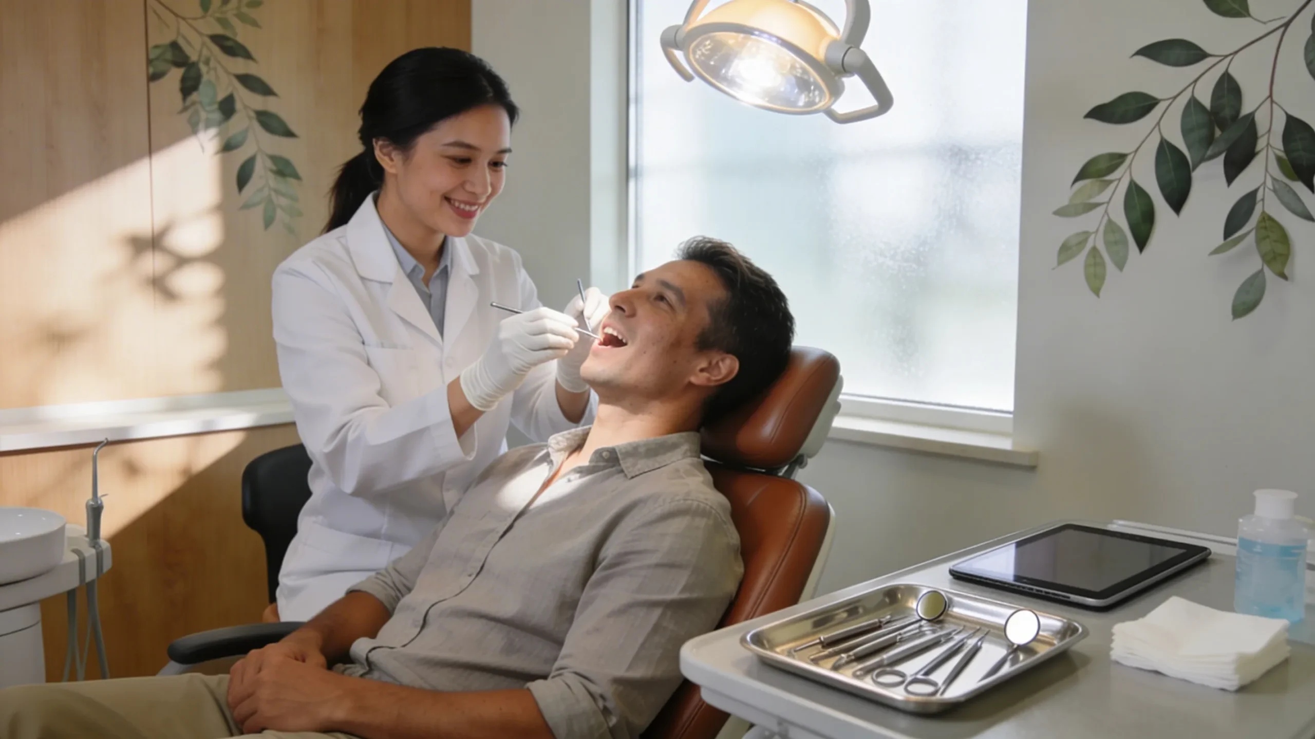Dental curing light used for composite fillings