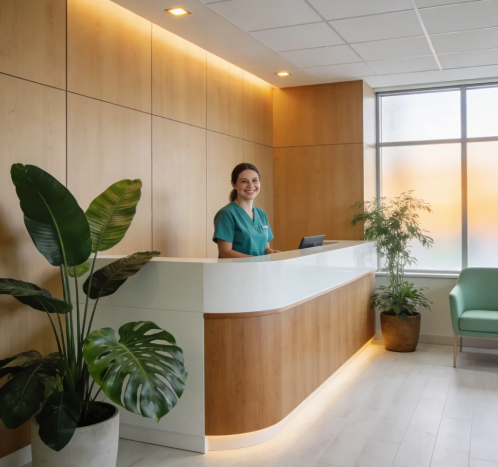 dentist aintree Modern dental clinic reception area at Sunbury Dental Group near Aintree VIC