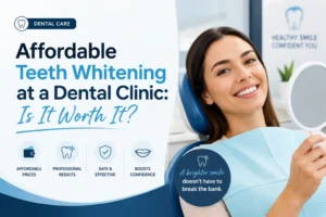 Dental clinic teeth whitening advertisement