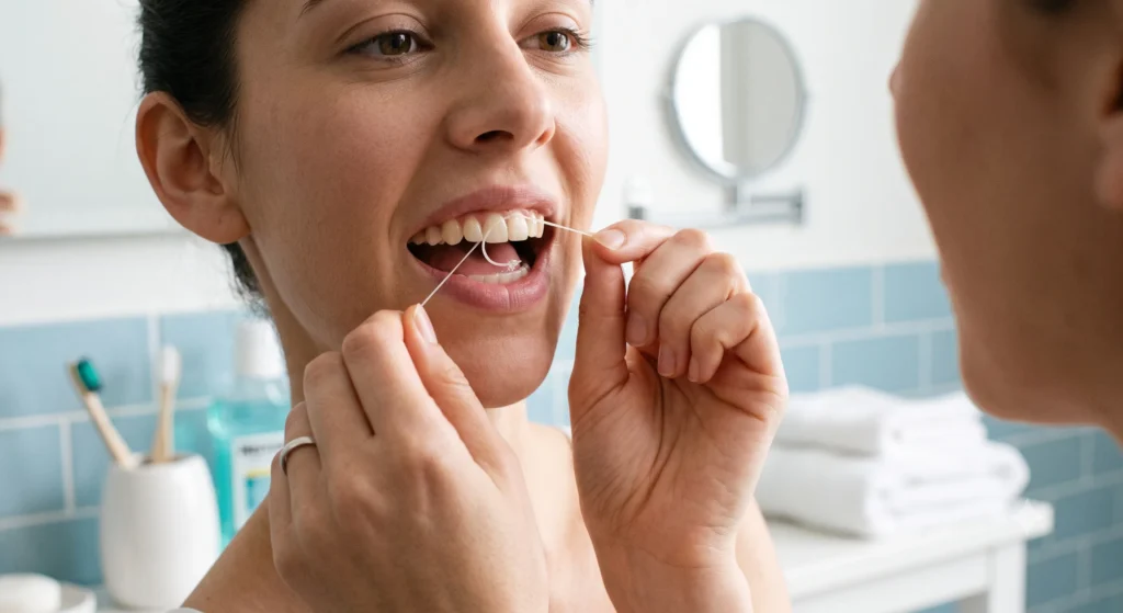 bleeding gums when flossing correct technique