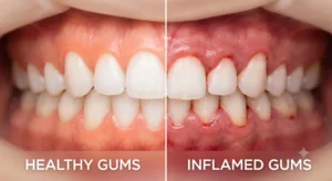 gum disease early signs comparison