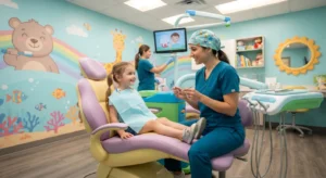 children's dentist sunbury 3429 treating a young patient
