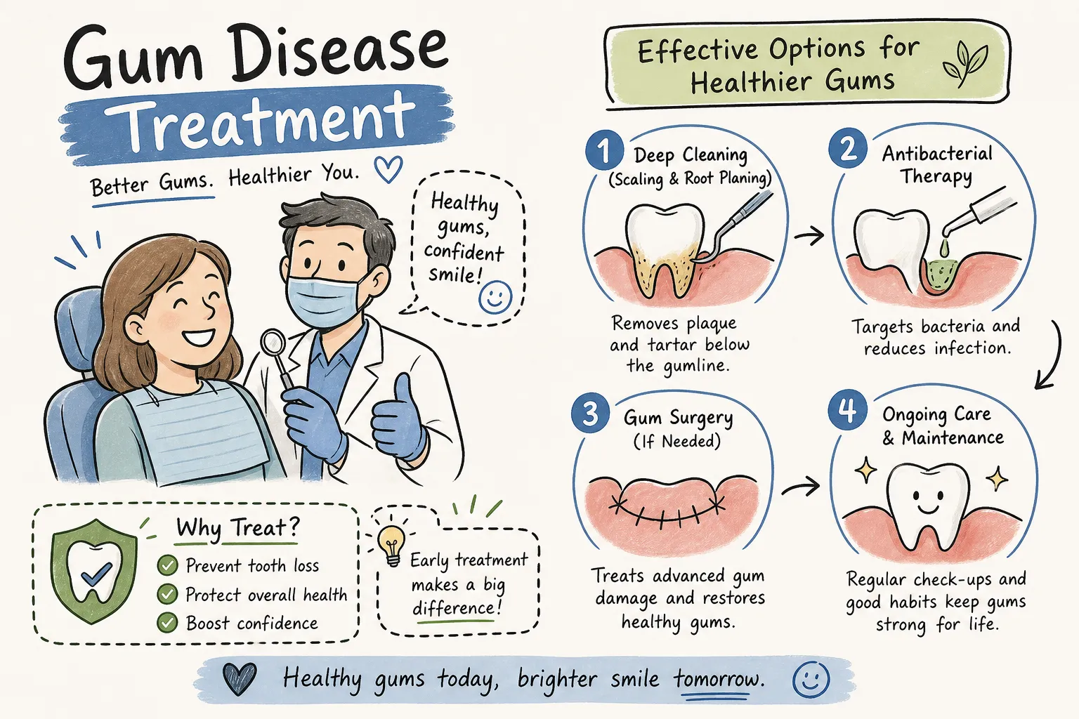 Gum Disease Treatment Options Explained by a Dentist