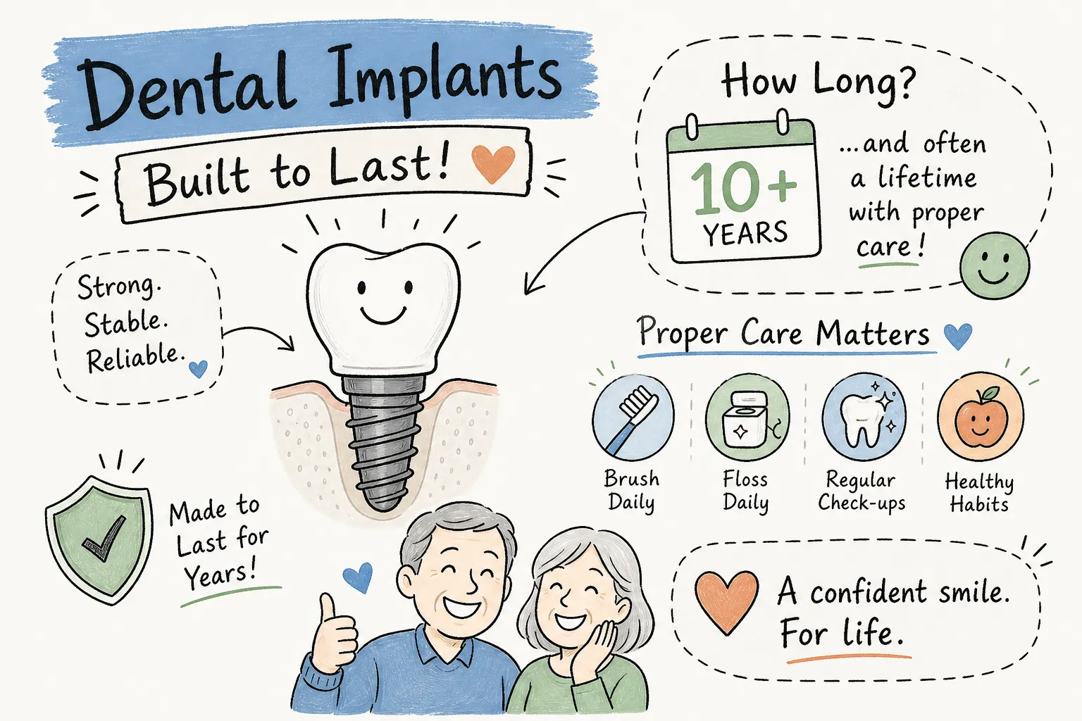 How Long Do Dental Implants Last With Proper Care?
