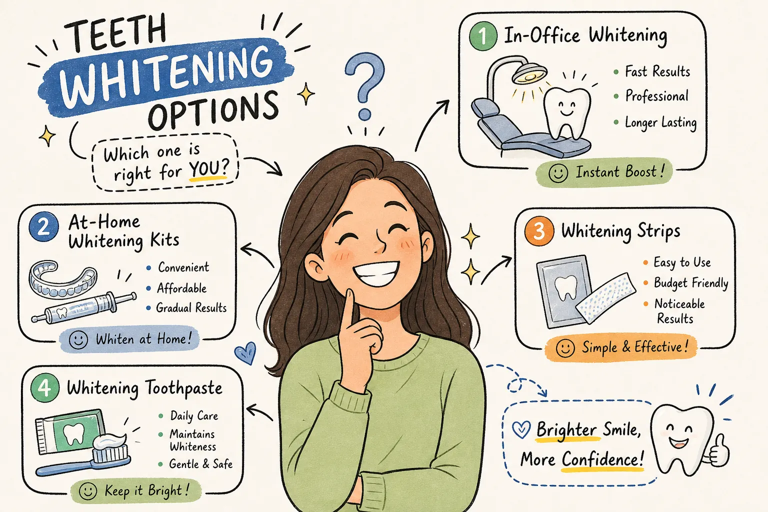 Teeth Whitening Treatment Types: Which One Is Right for You?