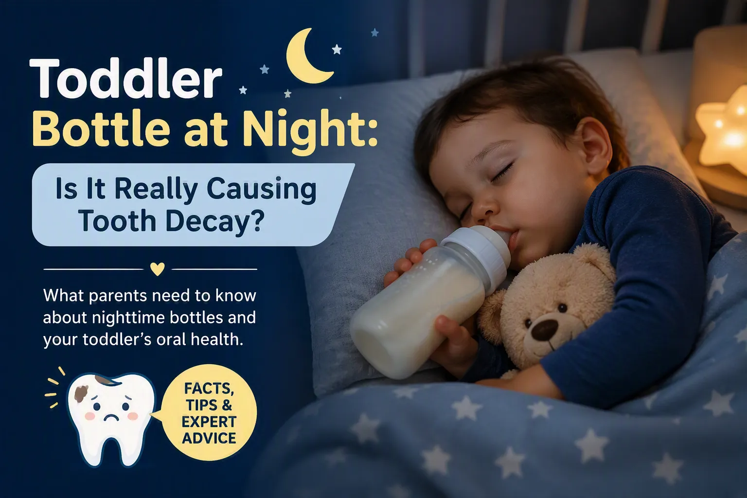 Toddler Bottle at Night: Is It Really Causing Tooth Decay?