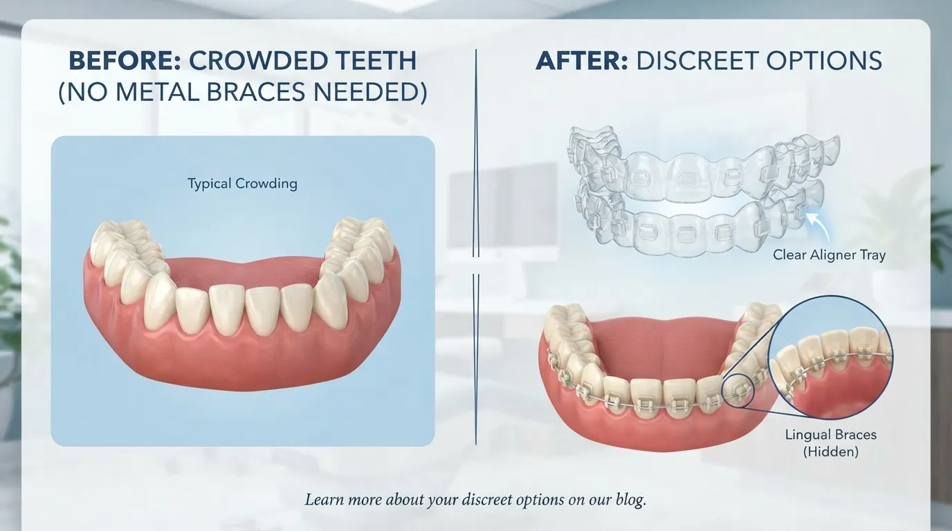 Discreet Options for Crowded Teeth Without Metal Braces