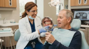 loose denture problems dentist consultation fit check