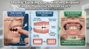 Thumb-sucking effects and orthodontic solutions.